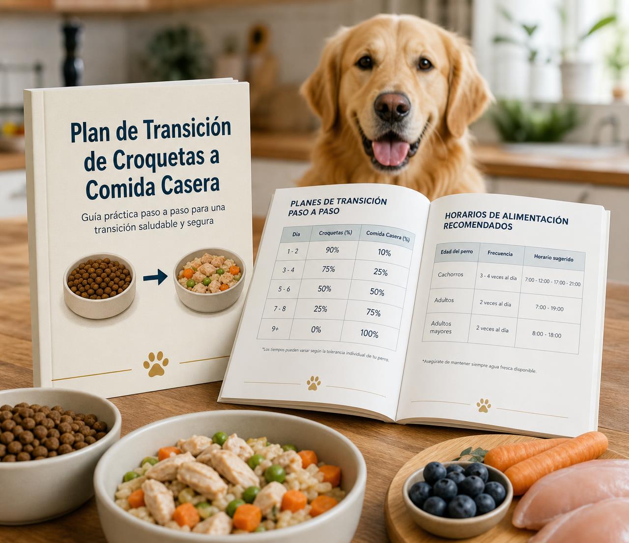 Guía Plan de Transición de Croquetas a Comida Casera