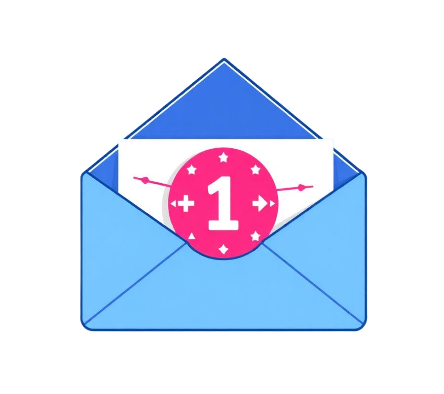 Ilustración de un correo electrónico con los datos de acceso