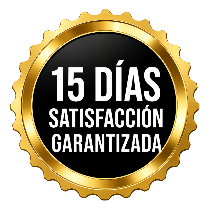 Sello de 15 días de satisfacción garantizada